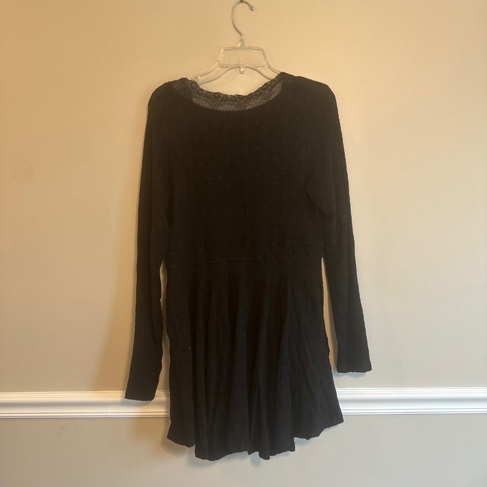 NWT Free People All Yours Black Mini Dress L - Picture 8 of 10